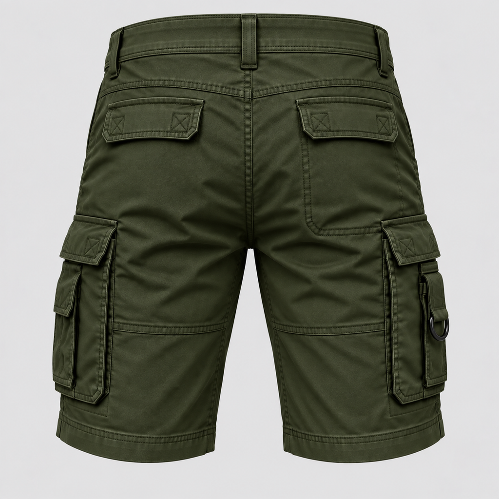 Herre Cargoshorts – Afslappet Pasform Bomuld Multi-lomme