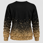 Pailletsweater med Snefnug til Damer - Ombre Gradient Strik