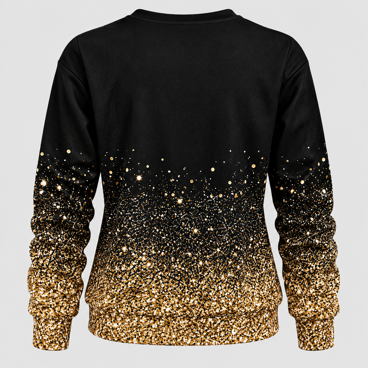 Pailletsweater med Snefnug til Damer - Ombre Gradient Strik