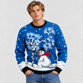 Snemandsprintet Sweater til Herrer - Strikket med Rund Hals