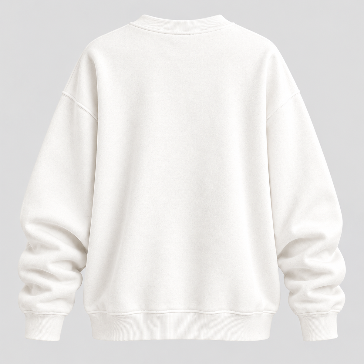 Halloween Sweatshirt med Rund Hals - Græskarprint på Brystet