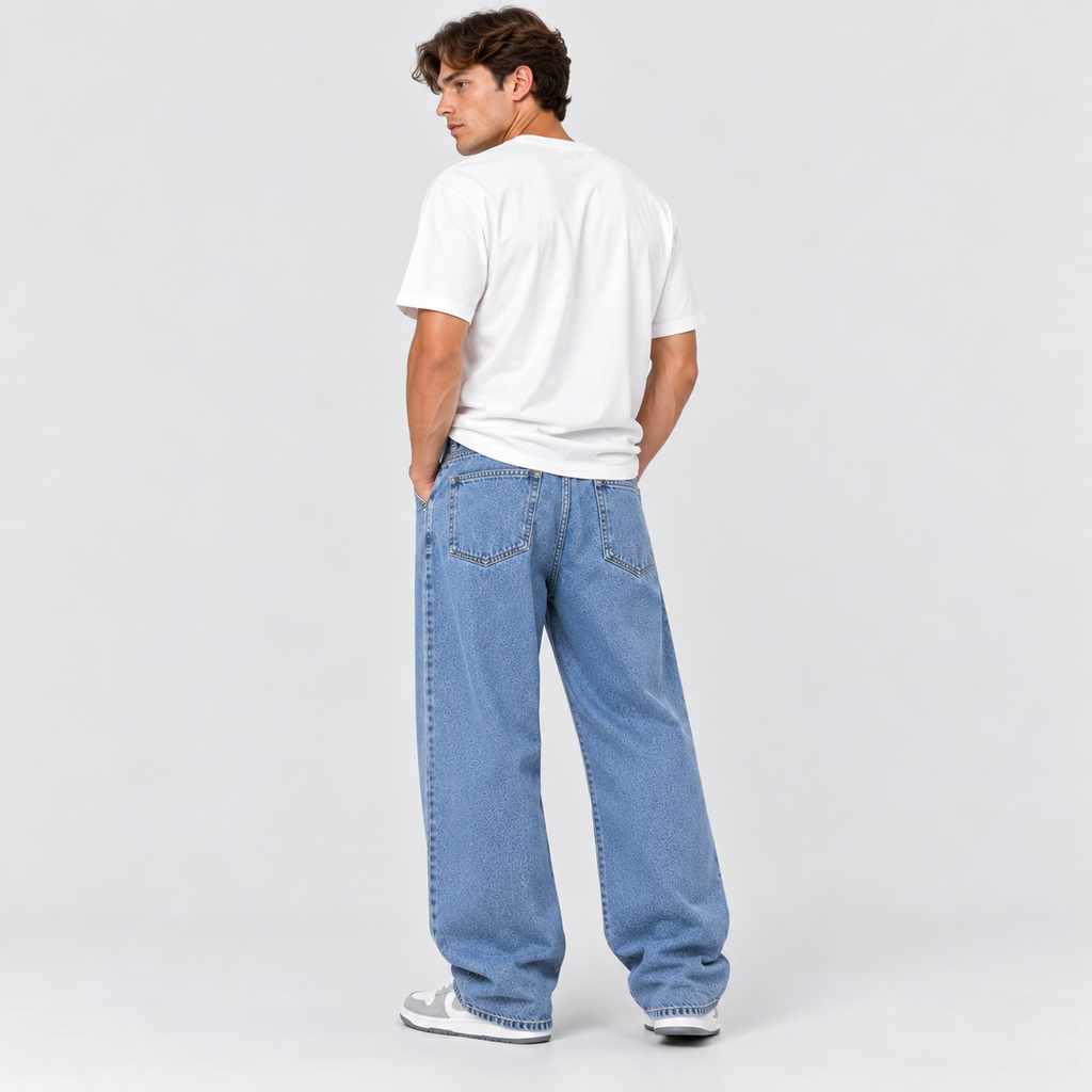 Jeans med Vide Ben til Damer - Høj Talje, Afslappet Pasform