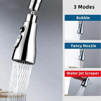 360Tap | Universal taphoved – 3-mode spray, 360° rotation, metal