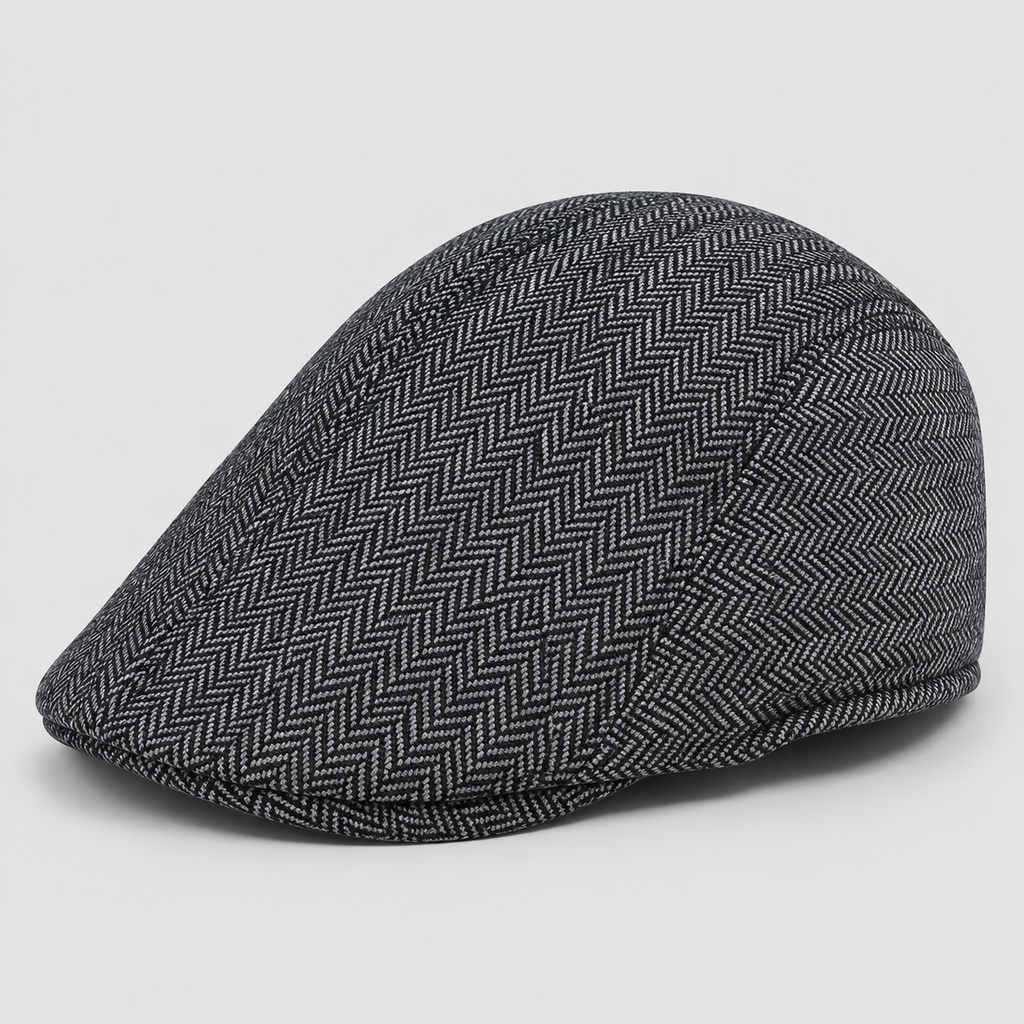 Herringbone Flat Cap – Tweed Sixpence til Herrer