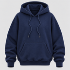 Oversized Hoodie - Leopardstjerne på Ryggen, Faldende Skuldre