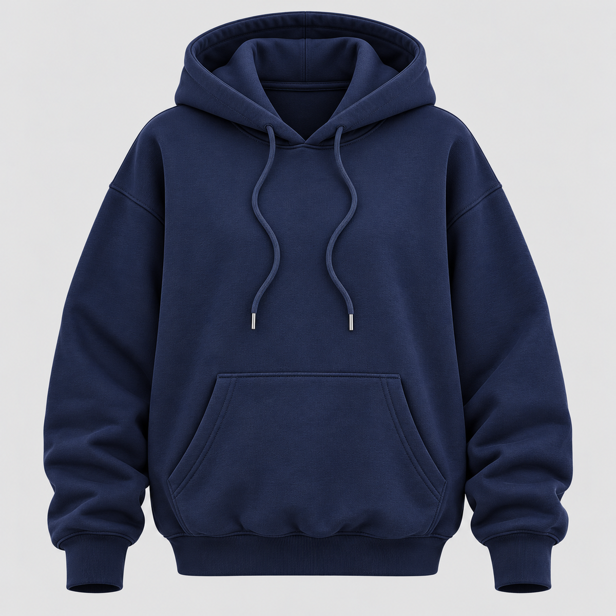 Oversized Hoodie - Leopardstjerne på Ryggen, Faldende Skuldre