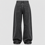 Jeans med Vide Ben til Damer - Høj Talje, Afslappet Pasform