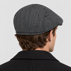 Herringbone Flat Cap – Tweed Sixpence til Herrer