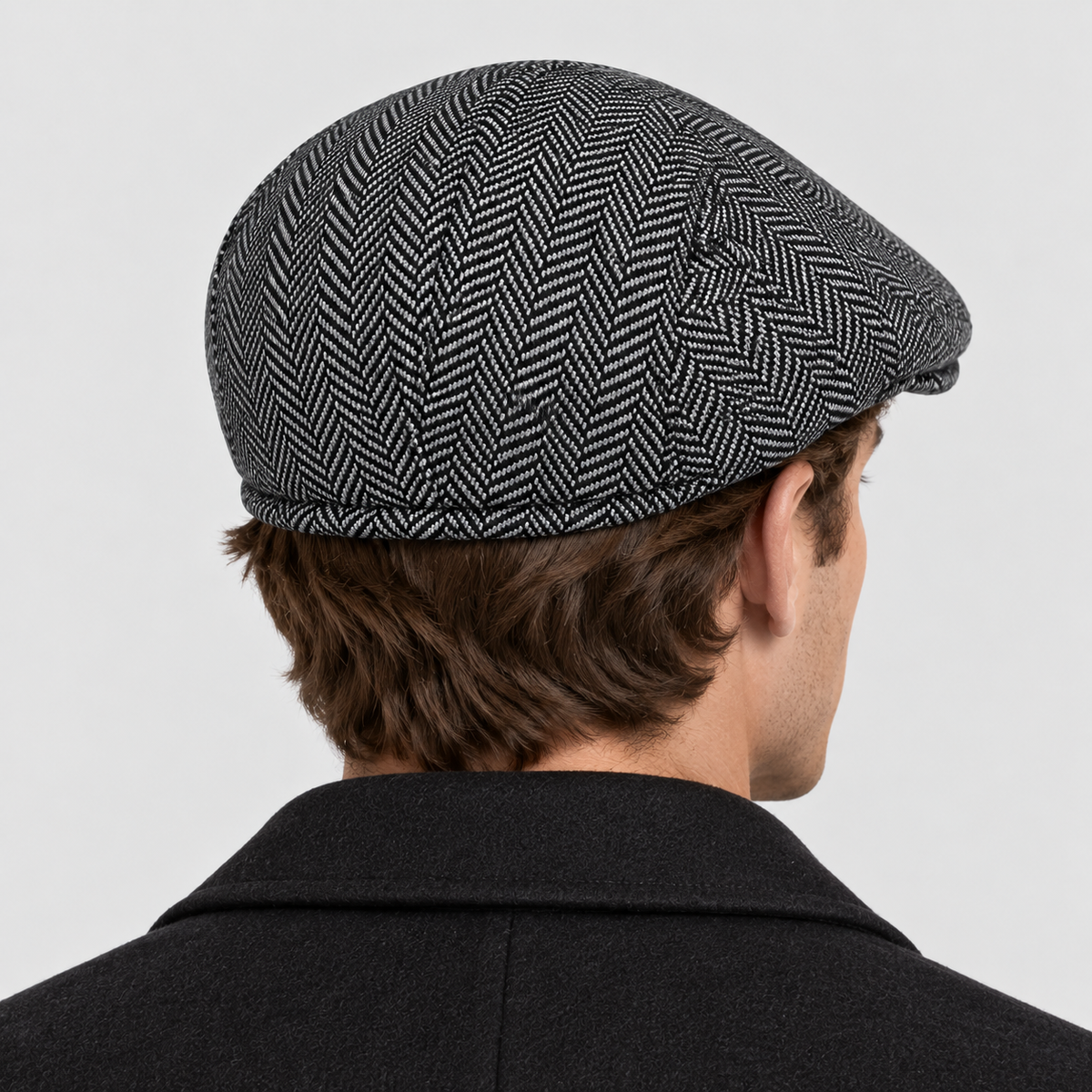 Herringbone Flat Cap – Tweed Sixpence til Herrer