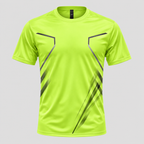 Herre Sports T-shirt – Kontrast Piping Rundhals
