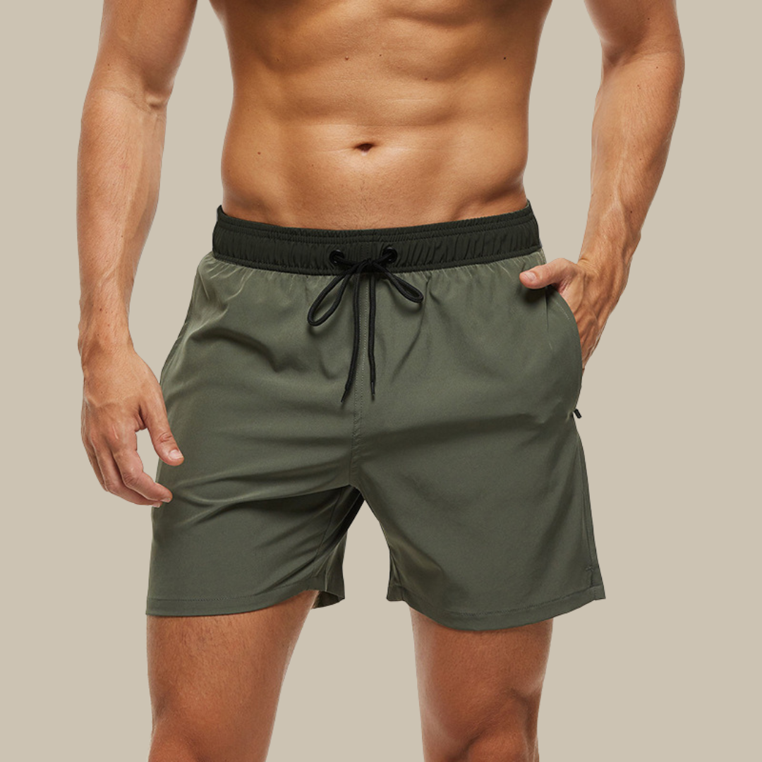 Badeshorts til mænd – hurtigtørrende – til svømning