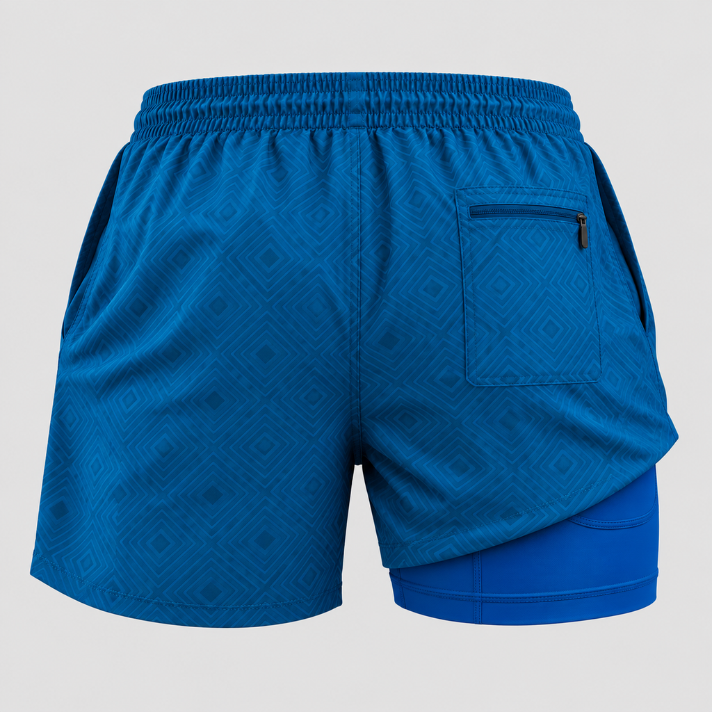 Herre 2-i-1 Badeshorts – Mesh For med Refleksdetalje