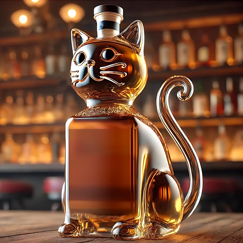 AnimalBottle – Dyrformet Glas Drikkeflaske