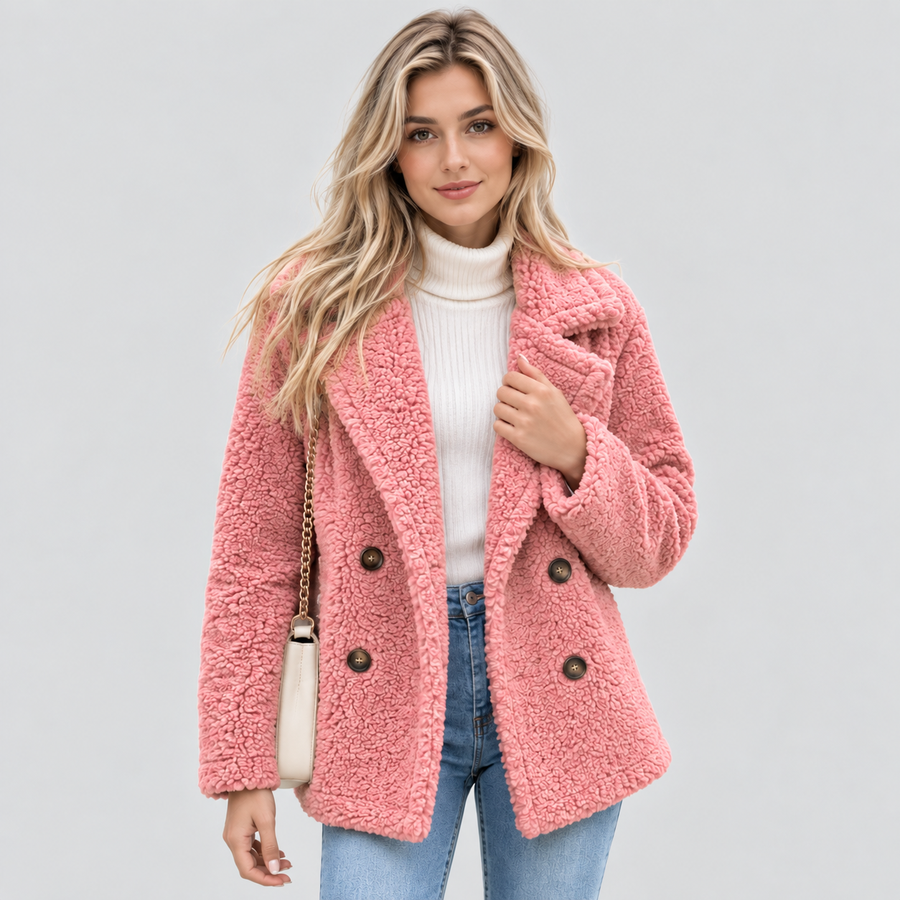 Teddy Fleece Jakke – Dobbeltradet Vinterfrakke