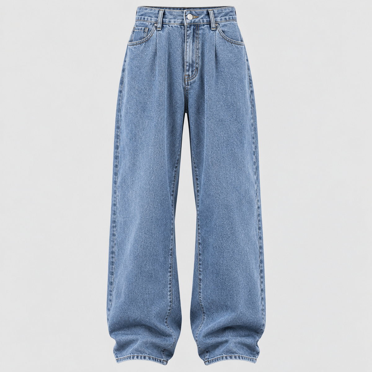 Jeans med Vide Ben til Damer - Høj Talje, Afslappet Pasform
