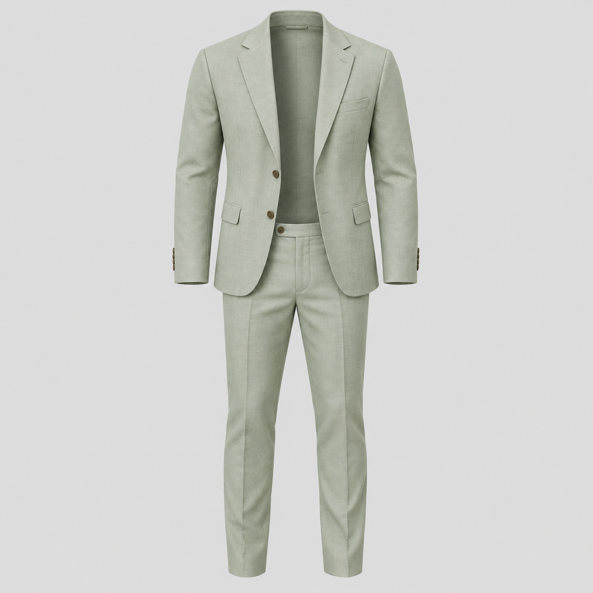 Herre Slim Fit Todelt Jakkesæt – Blazer og Bukser