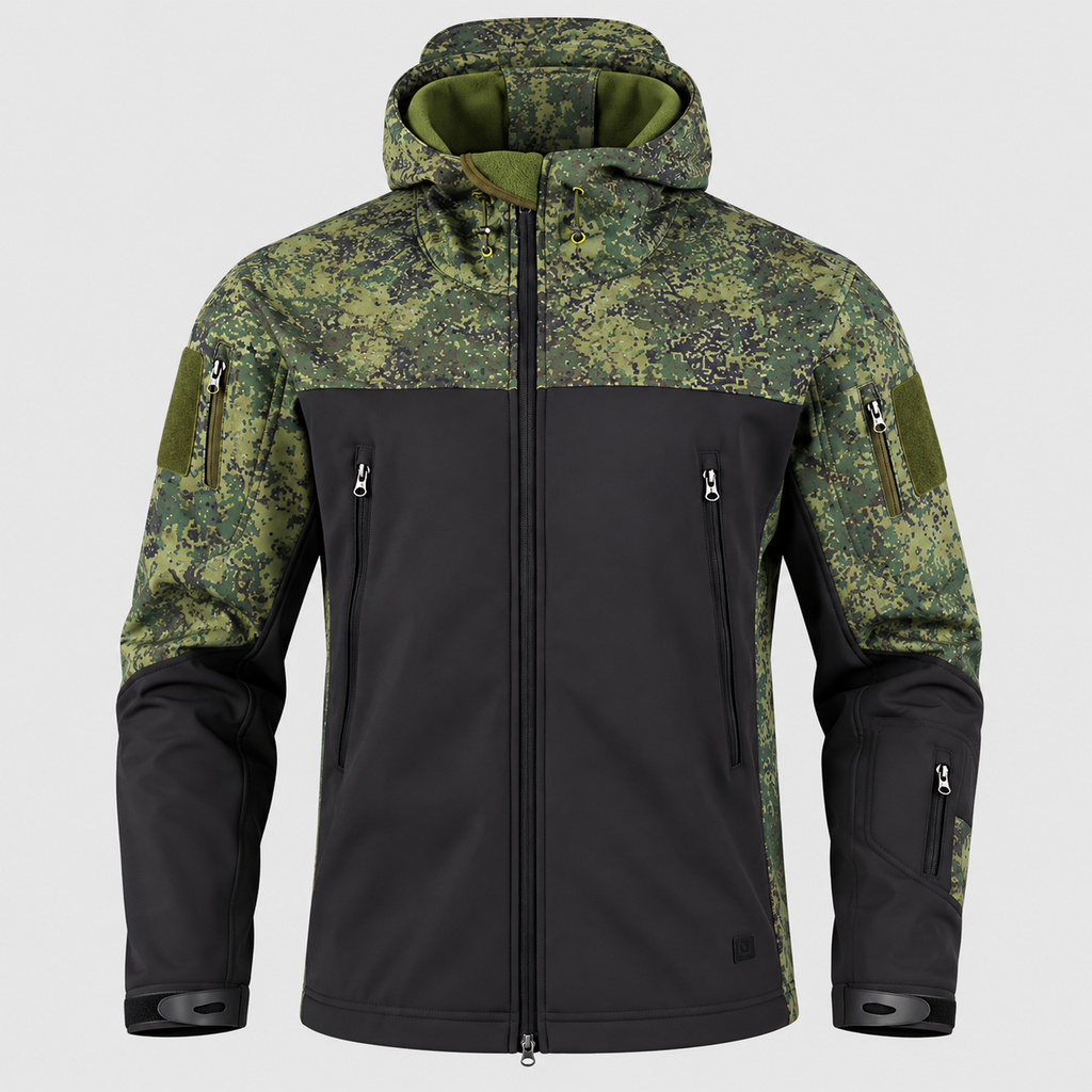 Taktisk Softshell-Jakke til Herrer - Vandafvisende, Med Hætte