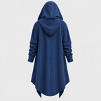 Lang Hættekåbe med Åben Front – Oversized Hætte Streetwear