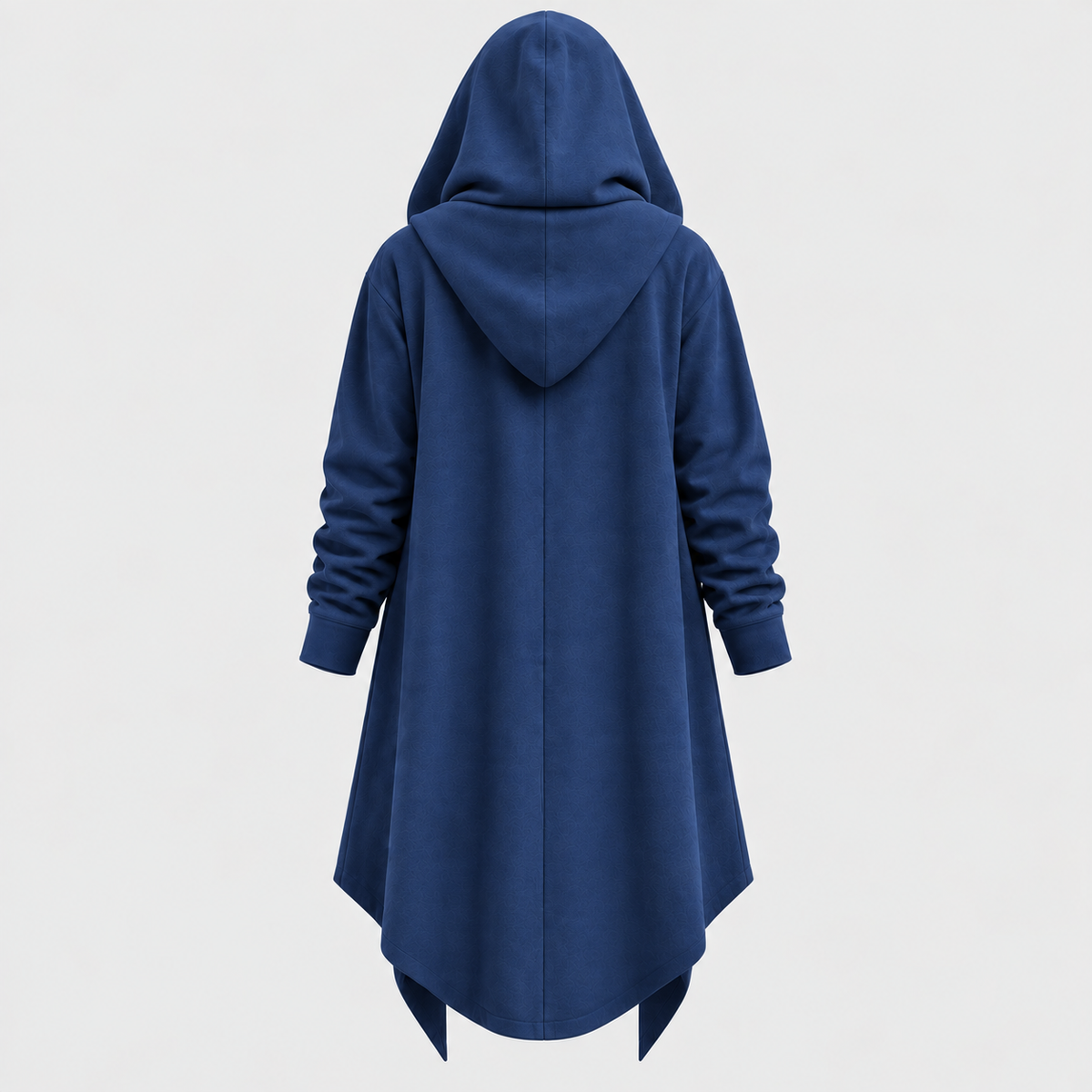 Lang Hættekåbe med Åben Front – Oversized Hætte Streetwear