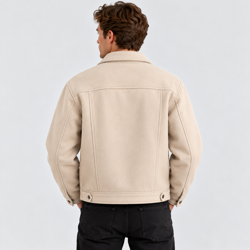 Overshirt til Herrer - Brystlommer med Klap, Knaplukning