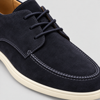 Herre Ruskindsloafers – Slip-On Moc Toe Flad Sål