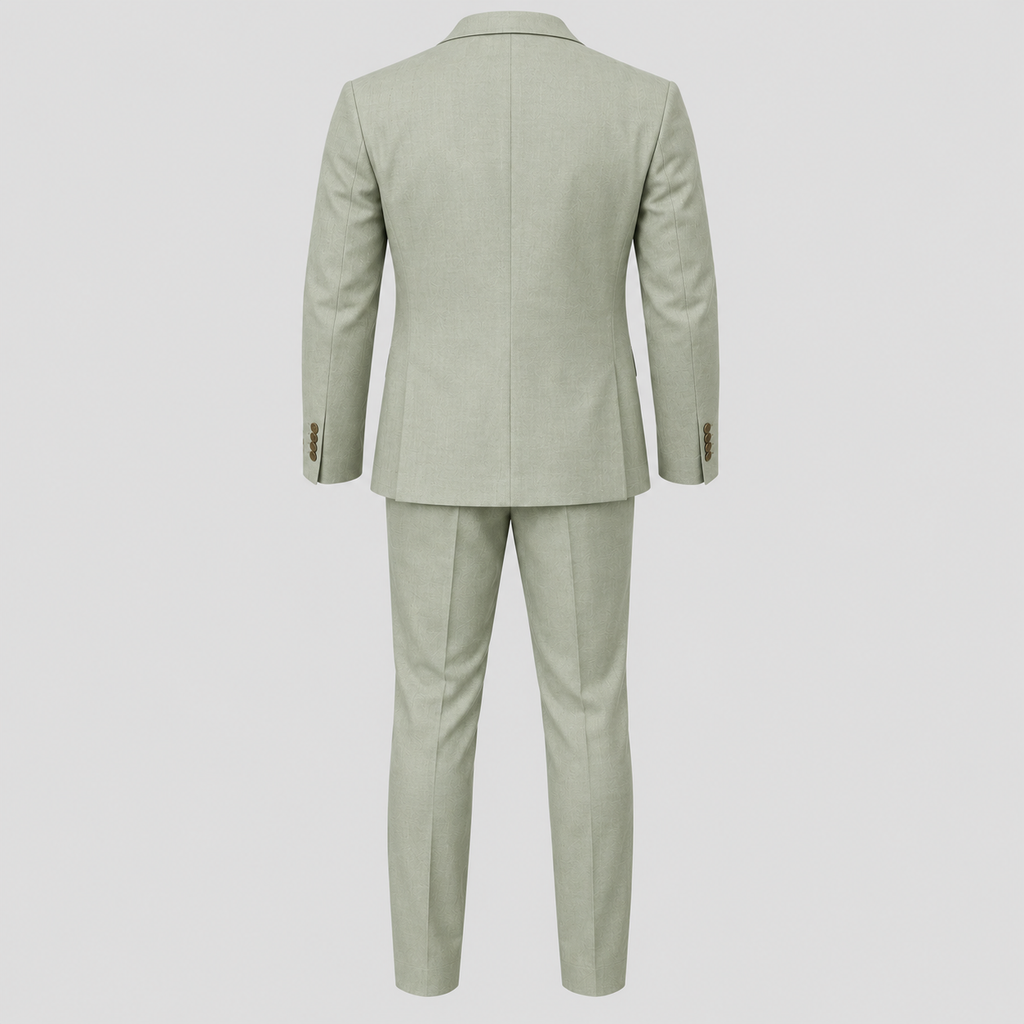 Herre Slim Fit Todelt Jakkesæt – Blazer og Bukser