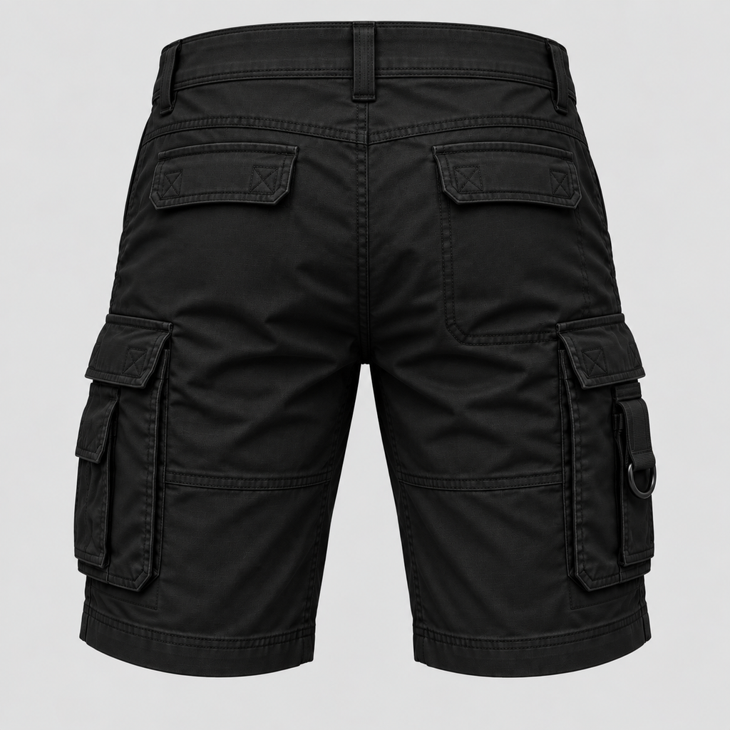 Herre Cargoshorts – Afslappet Pasform Bomuld Multi-lomme