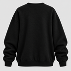 Halloween Sweatshirt med Rund Hals - Græskarprint på Brystet