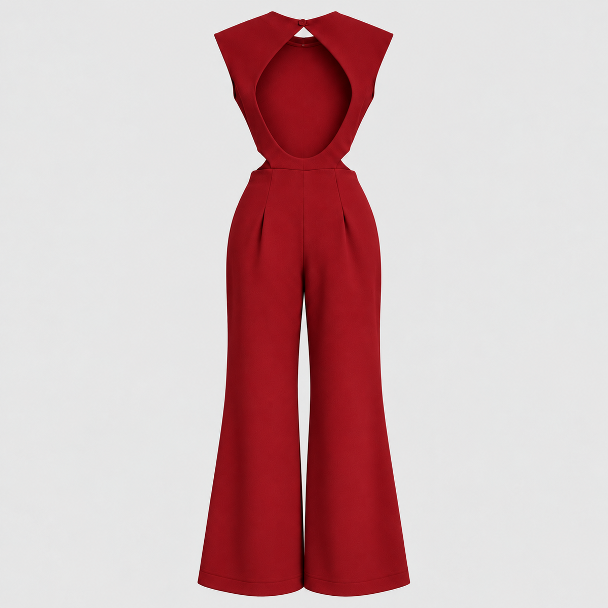 Formstøbt Jumpsuit til Damer - Ærmeløs med Drapering ved Taljen