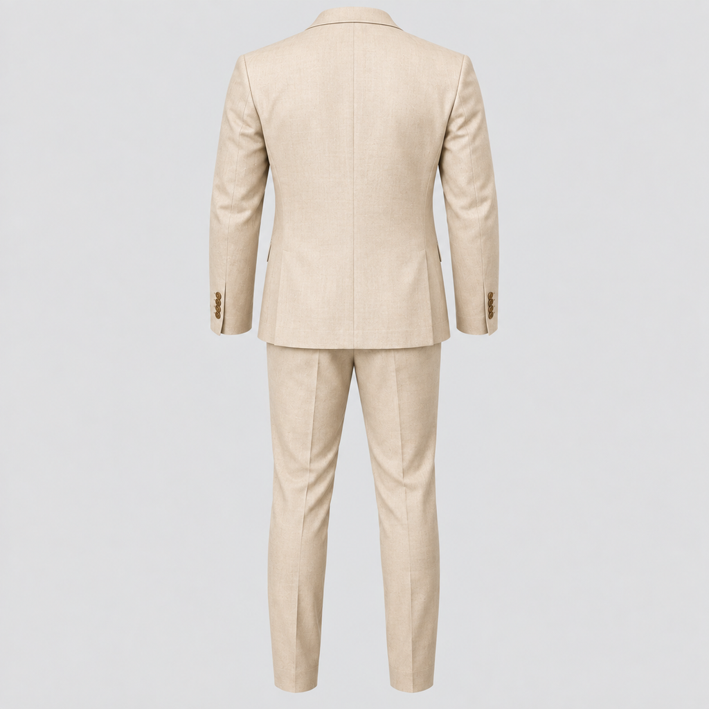 Herre Slim Fit Todelt Jakkesæt – Blazer og Bukser