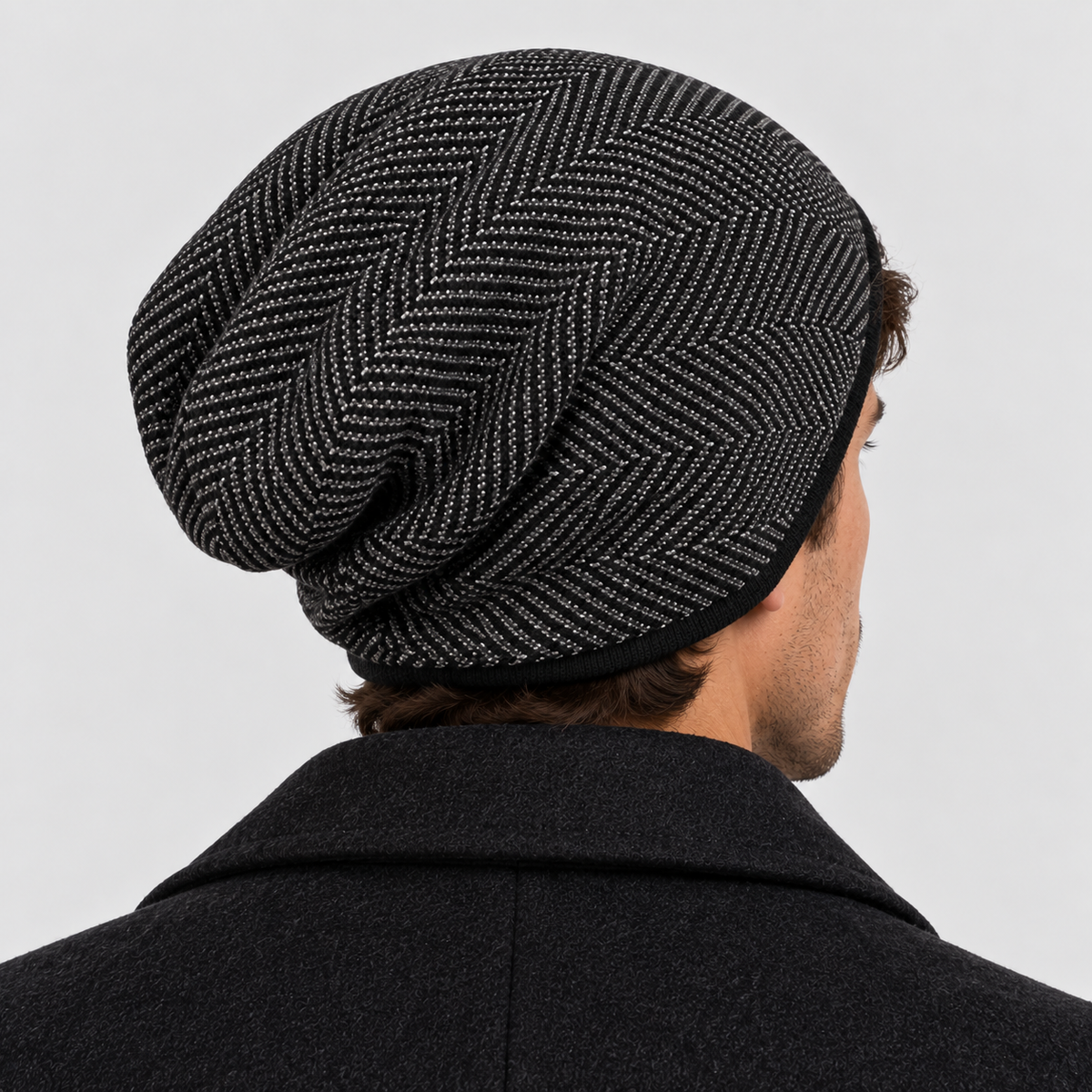 Unisex Fleecefor Hue – Slouchy Strikket Vinterhue