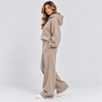 Dame Cropped Hættesæt – Matchende Loungewear Todelt