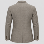 Herre Slim Fit Bomulds-Linned Blazer – Notch Revers Jakke