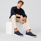 Meshsneakers til Herrer - Kraftig Sål med Strukturerede Sidepaneler