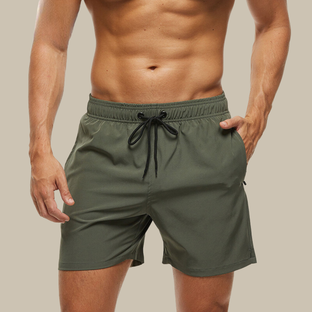 Badeshorts til mænd – hurtigtørrende – til svømning