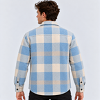 Flannelskjorte til Herrer - Tern, Knaplukning, Brystlomme