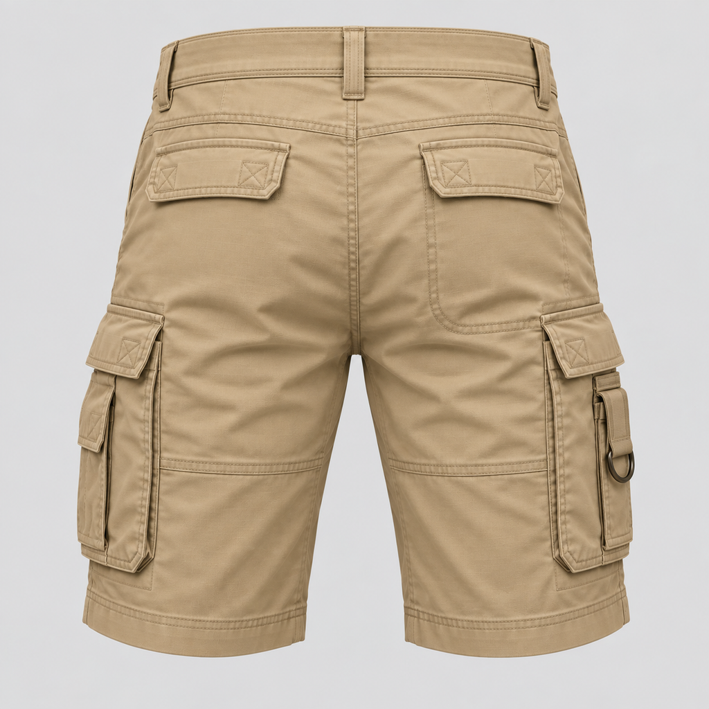 Herre Cargoshorts – Afslappet Pasform Bomuld Multi-lomme