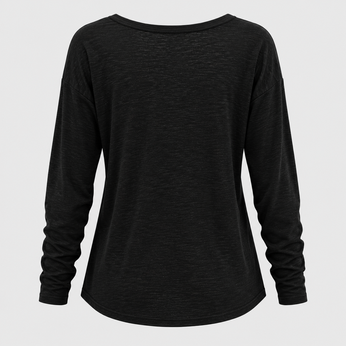 Stjerneprintet Sweater til Damer - V-Hals Strækstrik
