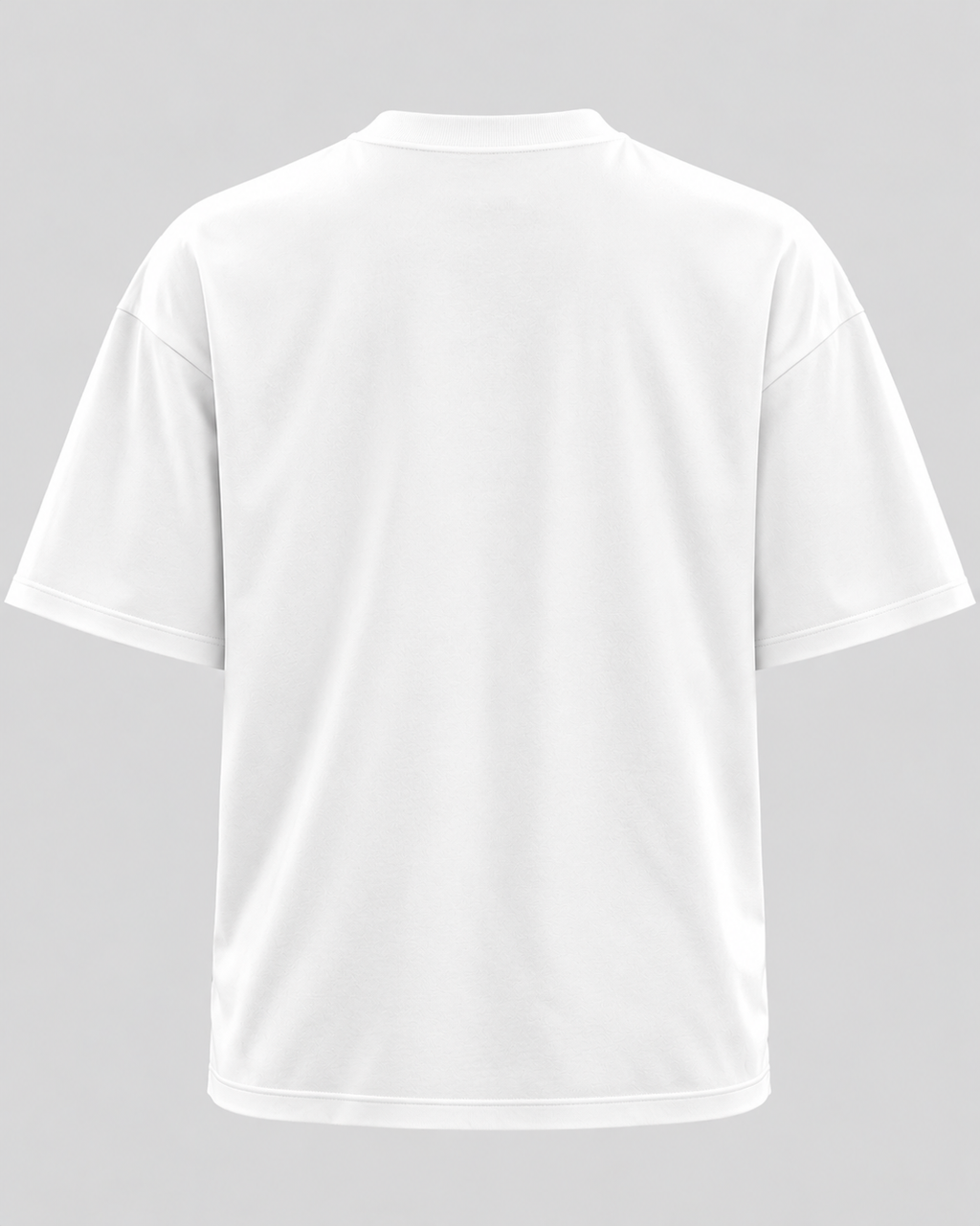 T-Shirt med Rosenprint til Herrer - Oversized Pasform, Rund Hals