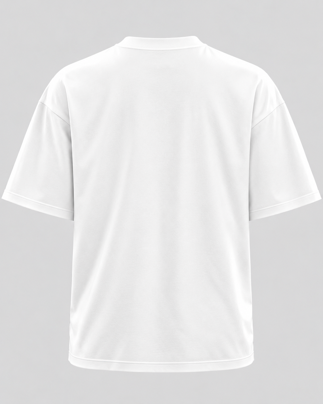T-Shirt med Rosenprint til Herrer - Oversized Pasform, Rund Hals
