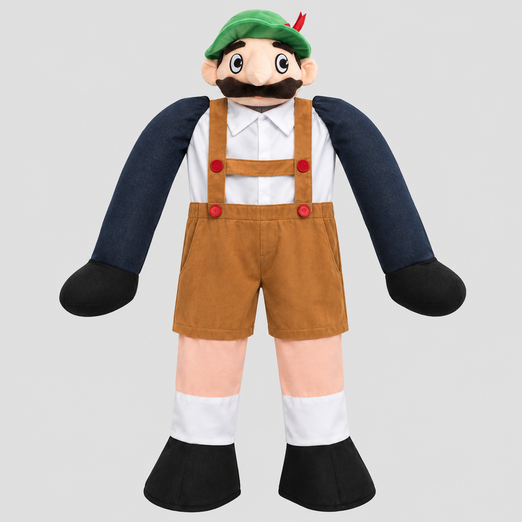 Bayersk Piggyback-Kostume - Ride-On Illusion til Oktoberfest