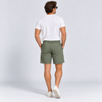 Herre Nålestribede Shorts – Elastisk Talje med Snor