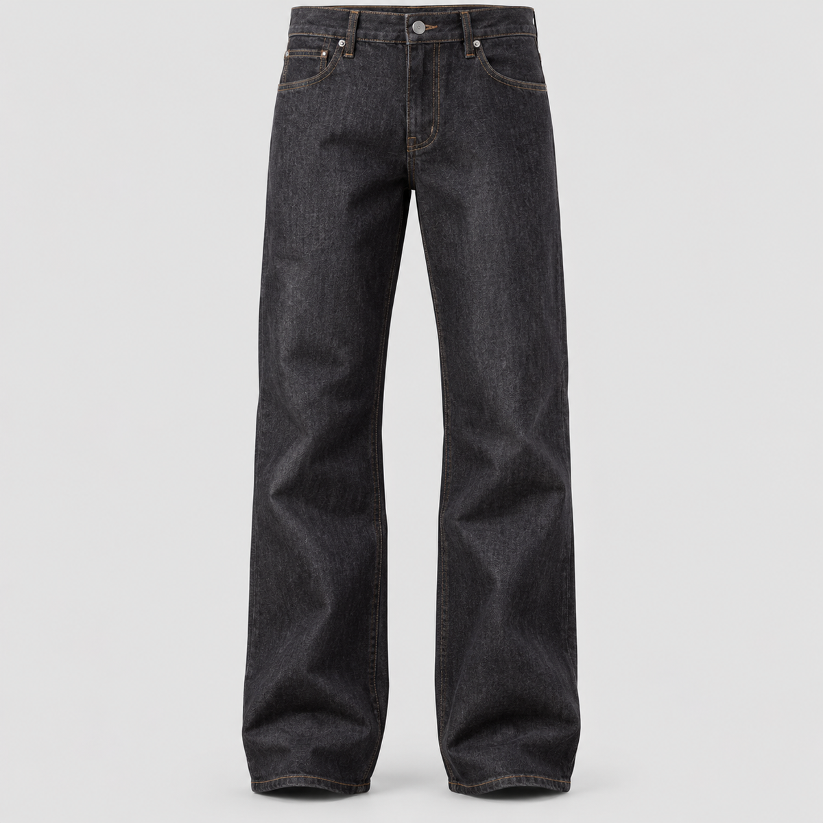 Straight Leg Jeans til Herrer - Mørk Indigo Denim, Fem Lommer