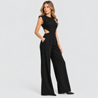 Formstøbt Jumpsuit til Damer - Ærmeløs med Drapering ved Taljen