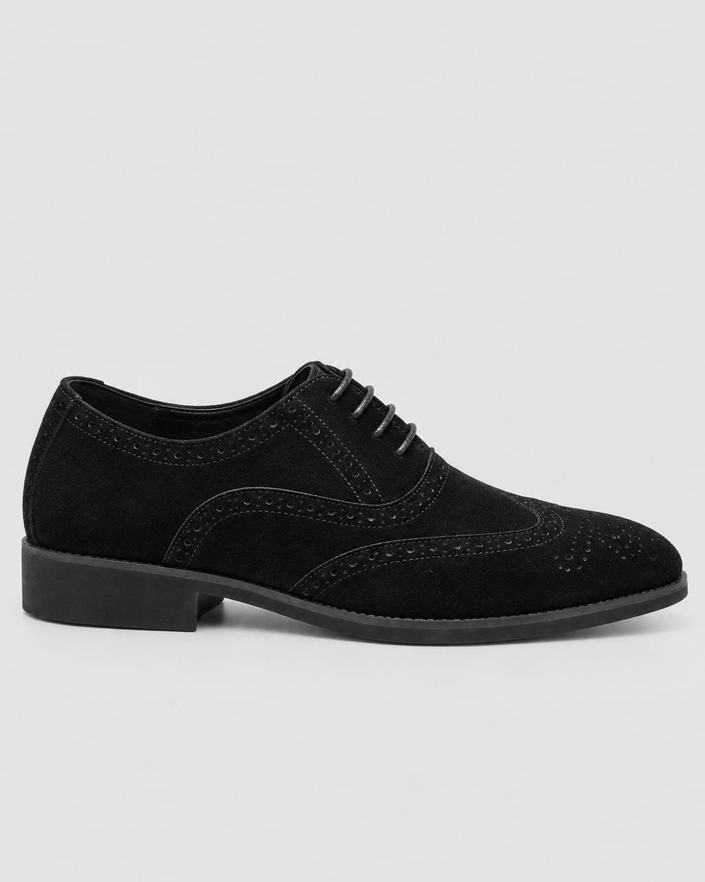Ruskind Oxford-Sko til Herrer - Wingtip Brogue, Snøring, Polstret Indersål
