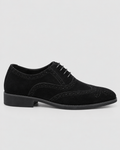 Ruskind Oxford-Sko til Herrer - Wingtip Brogue, Snøring, Polstret Indersål