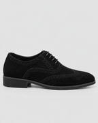 Ruskind Oxford-Sko til Herrer - Wingtip Brogue, Snøring, Polstret Indersål