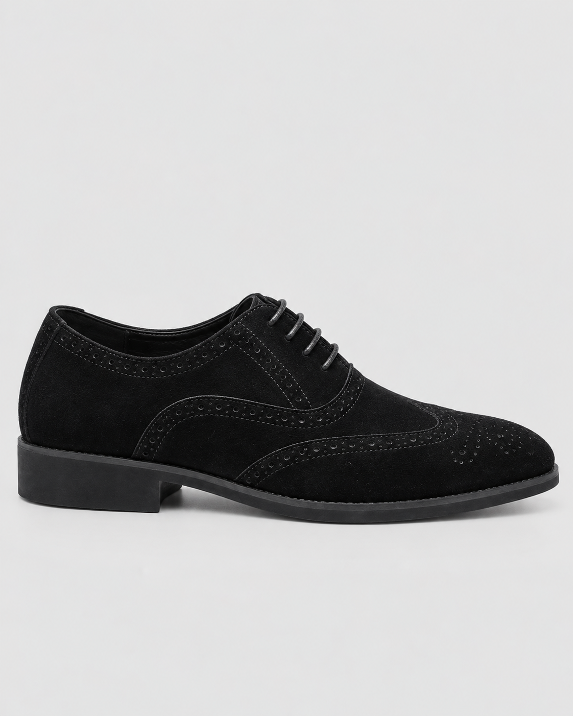 Ruskind Oxford-Sko til Herrer - Wingtip Brogue, Snøring, Polstret Indersål
