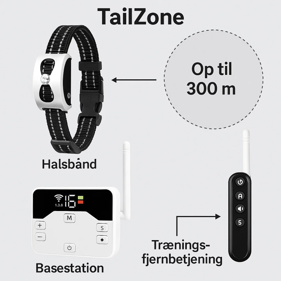 TailZone Trådløs Hundehalsbånd og Indhegning – Sikkerhed og Træning
