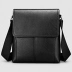 Messenger Bag i PU til Herrer - Crossbody med Spids Klapdetalje